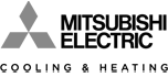 mitsubishi electric cooling & heating logo